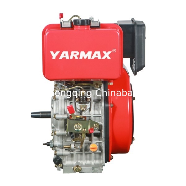 Gekoelde de Dieselmotor Enige Cilinder 4 van 11.8HP 8.1kW Lucht Slag195f YARMAX Dieselmotor