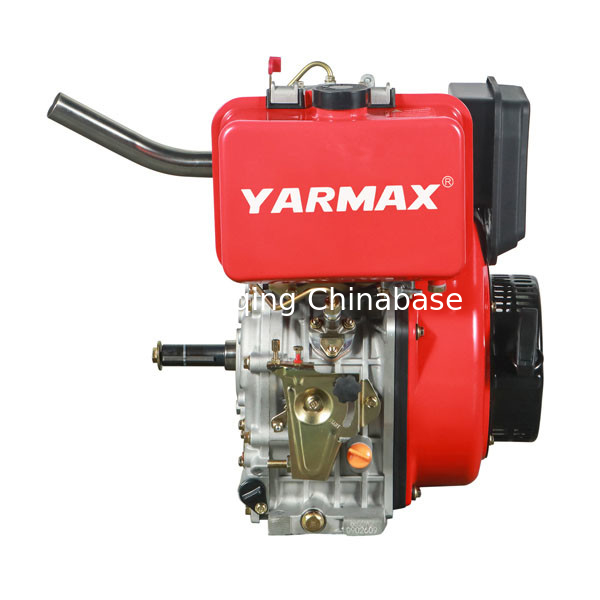 Gekoelde de Dieselmotor Enige Cilinder 4 van 11.8HP 8.1kW Lucht Slag195f YARMAX Dieselmotor