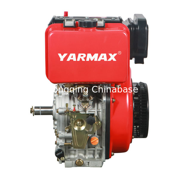 Gekoelde de Dieselmotor Enige Cilinder 4 van 11.8HP 8.1kW Lucht Slag195f YARMAX Dieselmotor