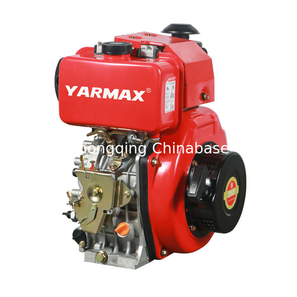 Gekoelde de Dieselmotor Enige Cilinder 4 van 11.8HP 8.1kW Lucht Slag195f YARMAX Dieselmotor