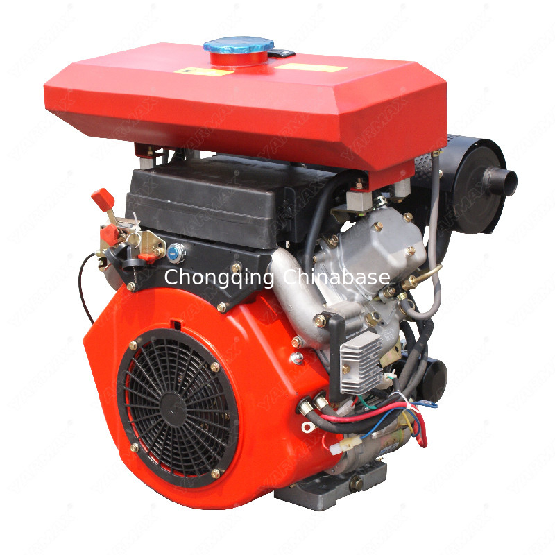 2V88 19HP Luchtgekoelde KAMA Dieselmotor 14kW Twee Cilinder V Twin 4 Takt Met geringe geluidssterkte