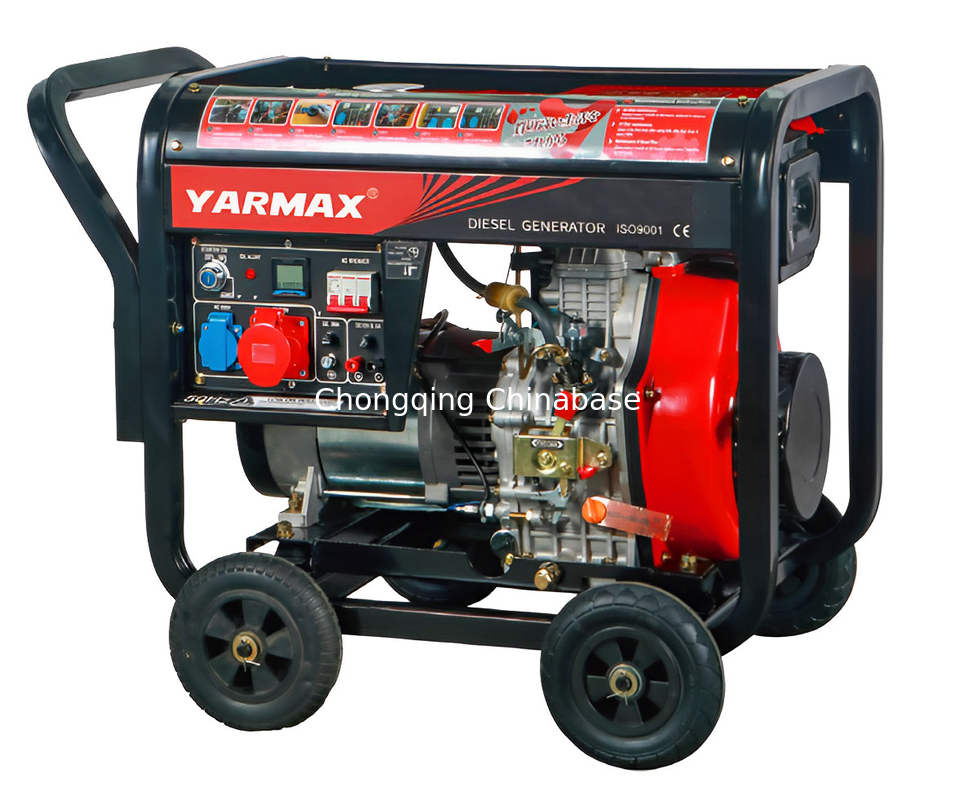 YM8700E DC12V 8.3A draagbare dieselgenerator 6.5kW 6.0kW dieselgenerator