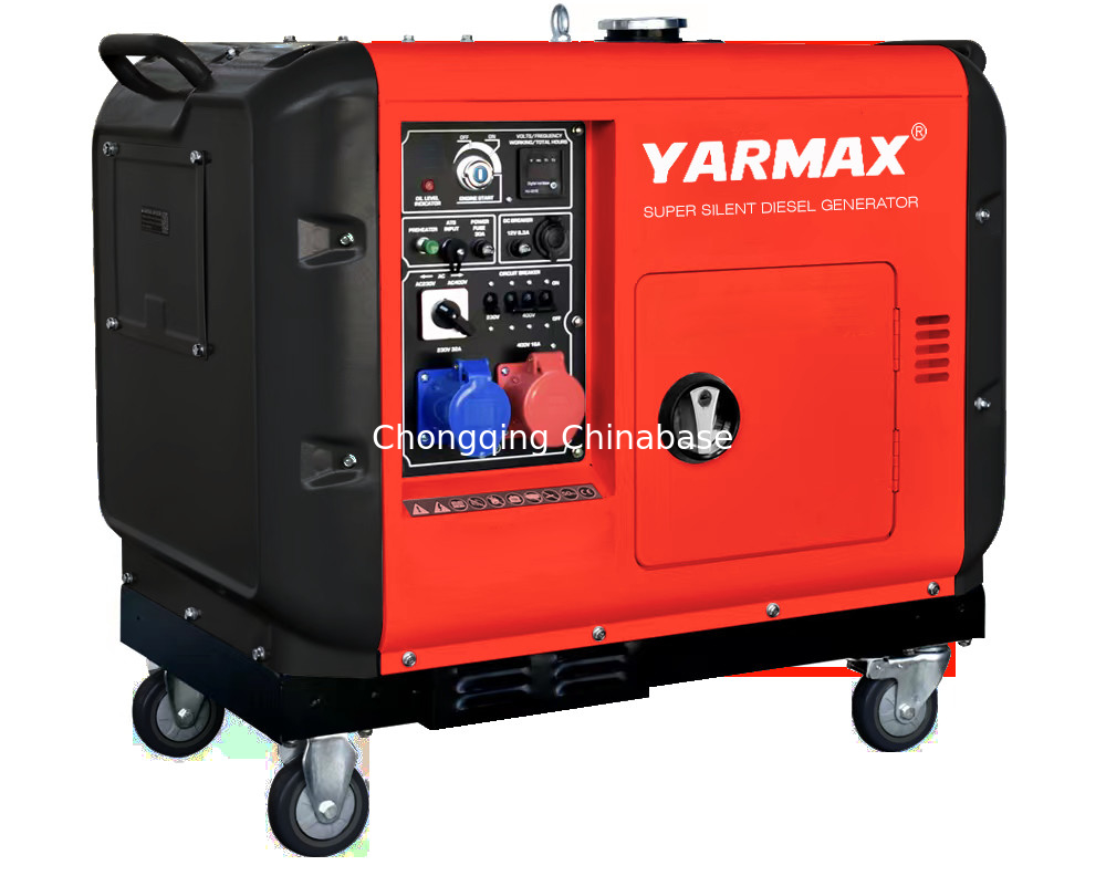 230V 11.3A DC 12V 8.3A 3kW 2.5kW stille type dieselgenerator YM3700T