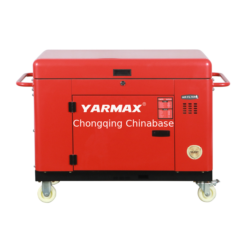 YM13800T draagbare stille diesel generator 9.6KW 10.4KW 1105FE enkele cilinder