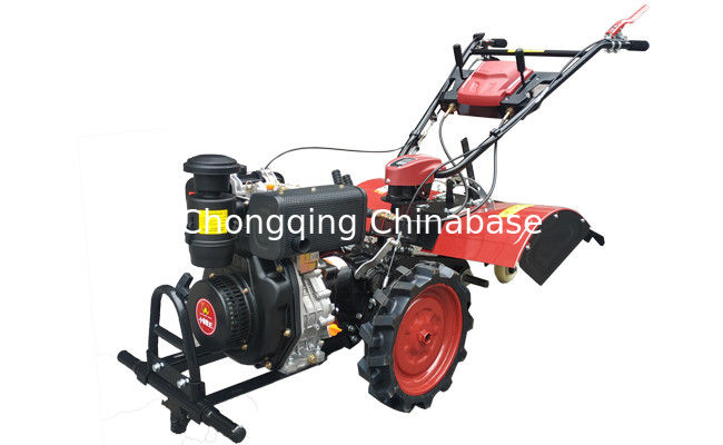 Wieltype 4.1KW Mini Tiller Machine Diesel Power Grasknipsel